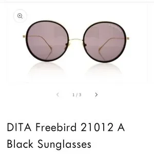 Dita Freebird sunglasses 21012-A-BLK-GLD-54, pre-owned,  no scratches Dita Sunbird 21013 Sunglasses A Black Gold - eye-oo.com main image 4